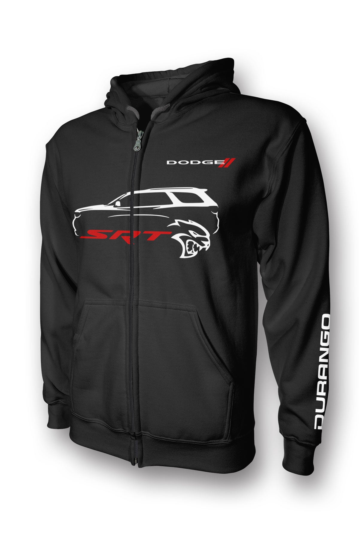 Dodge Durango SRT Hellcat Full Zip Hoodie - Dodge Apparel – ZEUS, image size:1200x1800