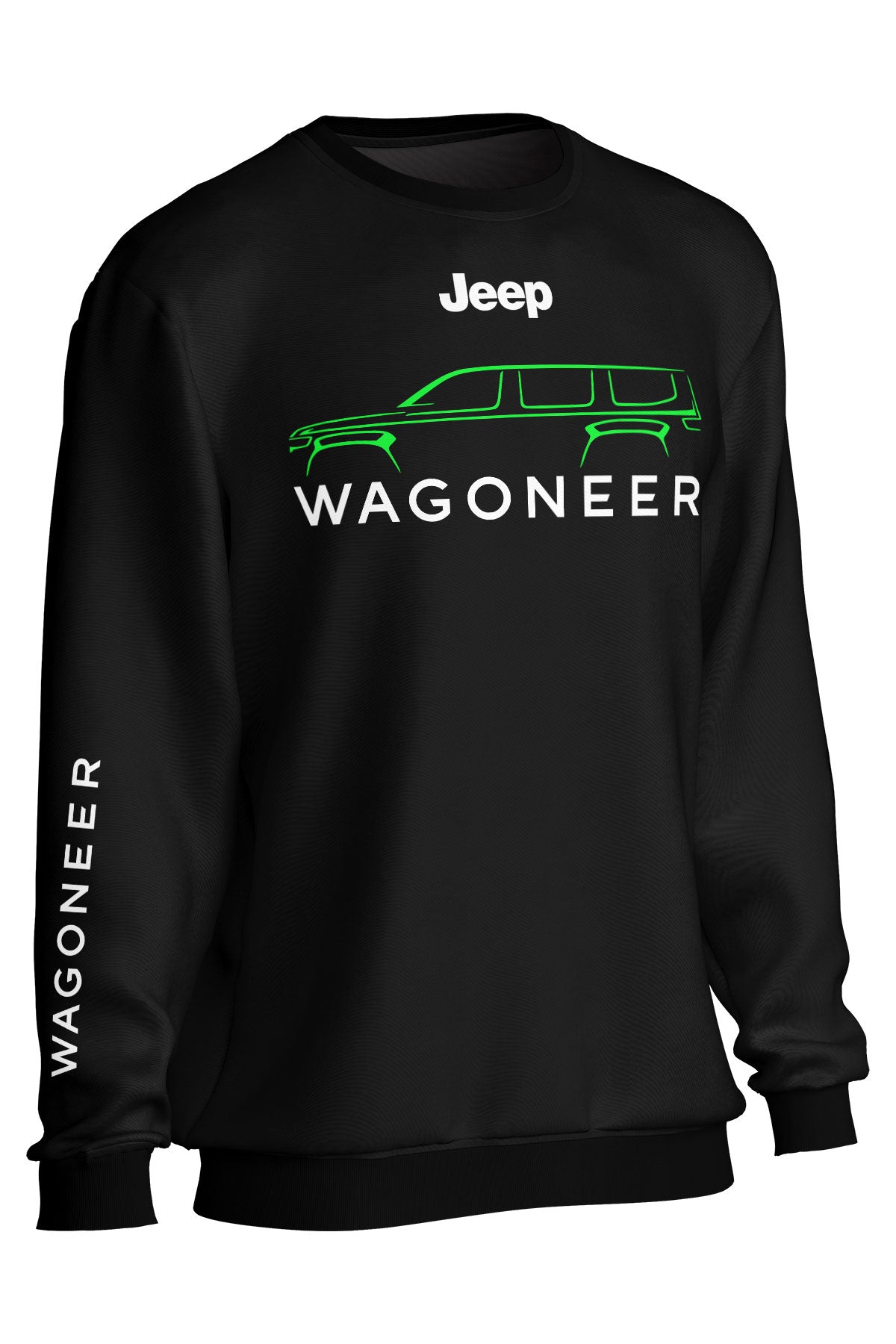 [JEEP]★23FW★Wagoneer Sleeve Print Half Neck Sweatshirt Jeep Official Apparel and Outdoor Clothing