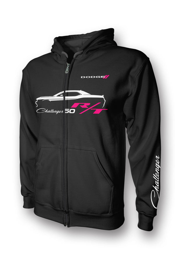 Dodge Challenger RT 50th Anniversary Full Zip Hoodie