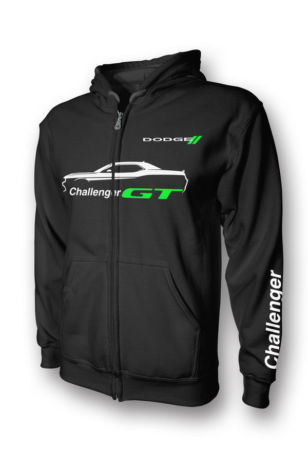 Dodge Challenger Gt Full Zip Hoodie