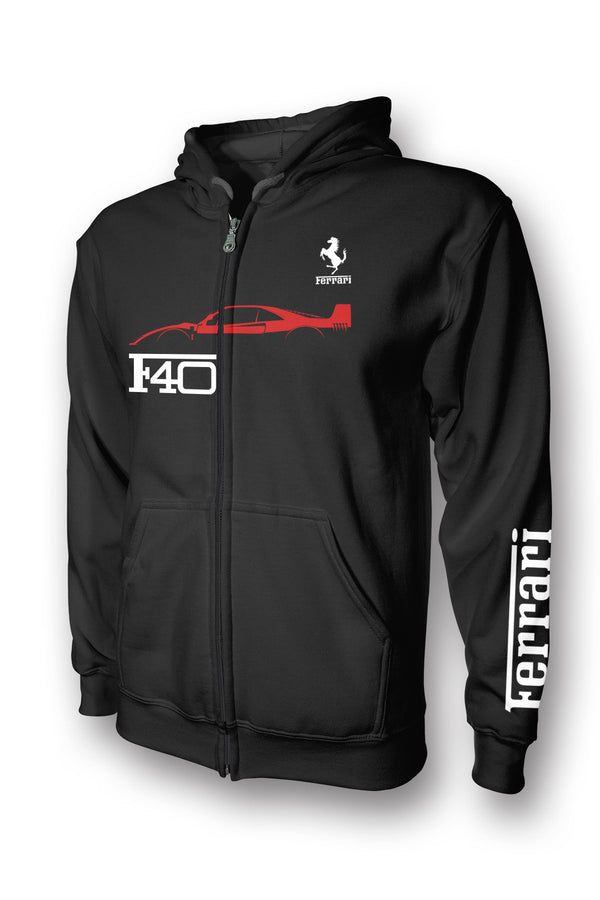 Ferrari F40 Full Zip Hoodie