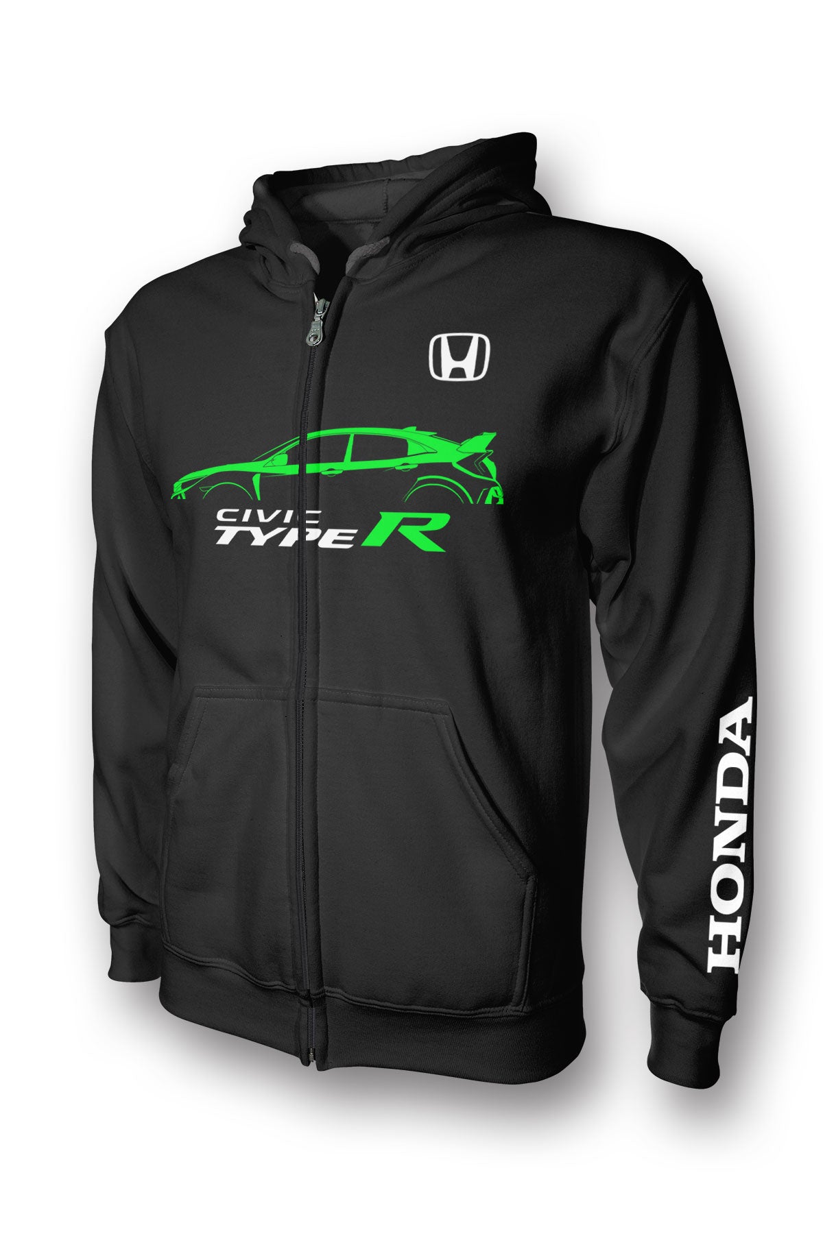 Honda Civic Type-R Fk8 Full-Zip Hoodie - Honda Civic Hoodie – ZEUS