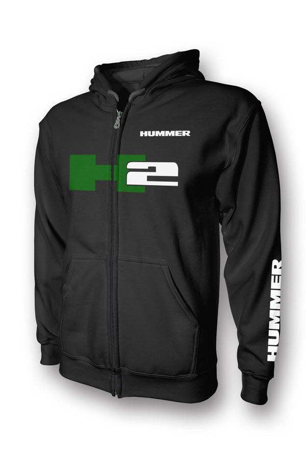 Hummer H2 Logo Full Zip Hoodie