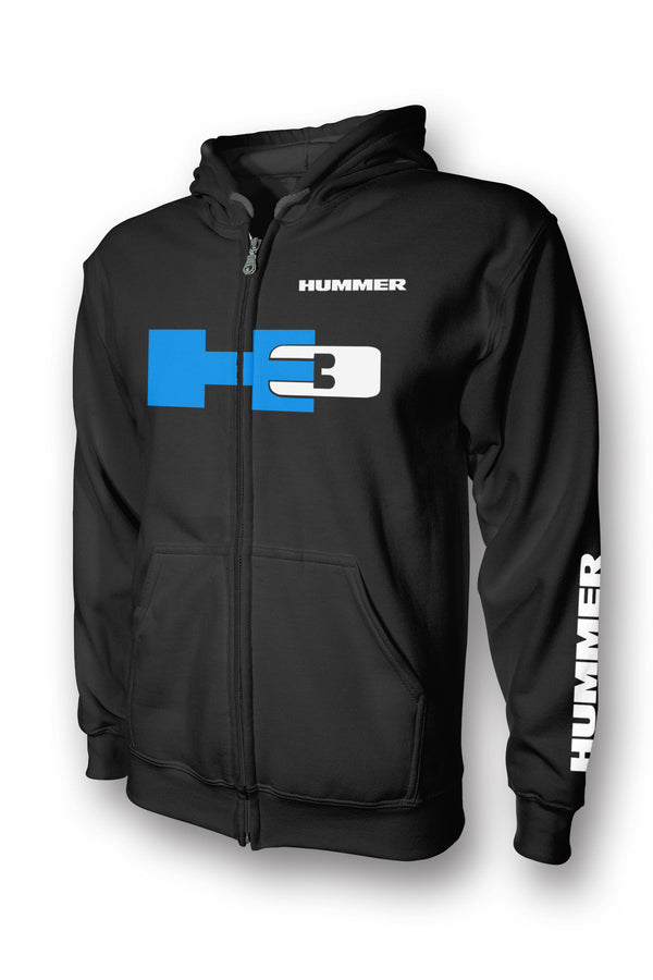 Hummer H3 Logo Full Zip Hoodie