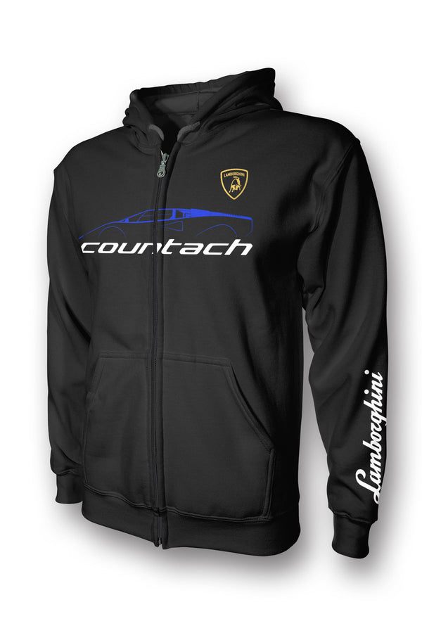 Lamborghini Countach Full Zip Hoodie