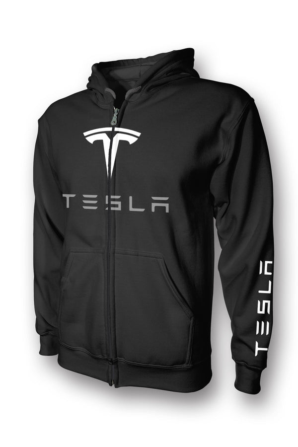 Tesla Logo Full Zip Hoodie