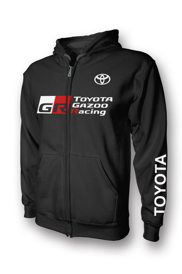 Toyota Gr Logo Full Zip Hoodie