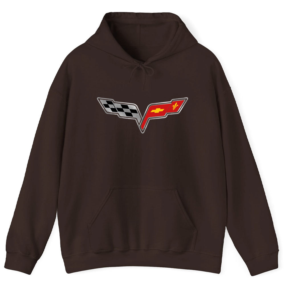 Corvette C6 Logo Pullover Hoodie