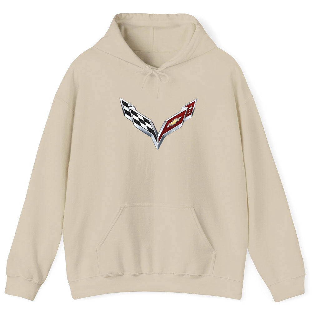 Corvette C7 Logo Pullover Hoodie
