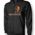 Corvette Racing C7R Jake Skull Full Zip Hoodie