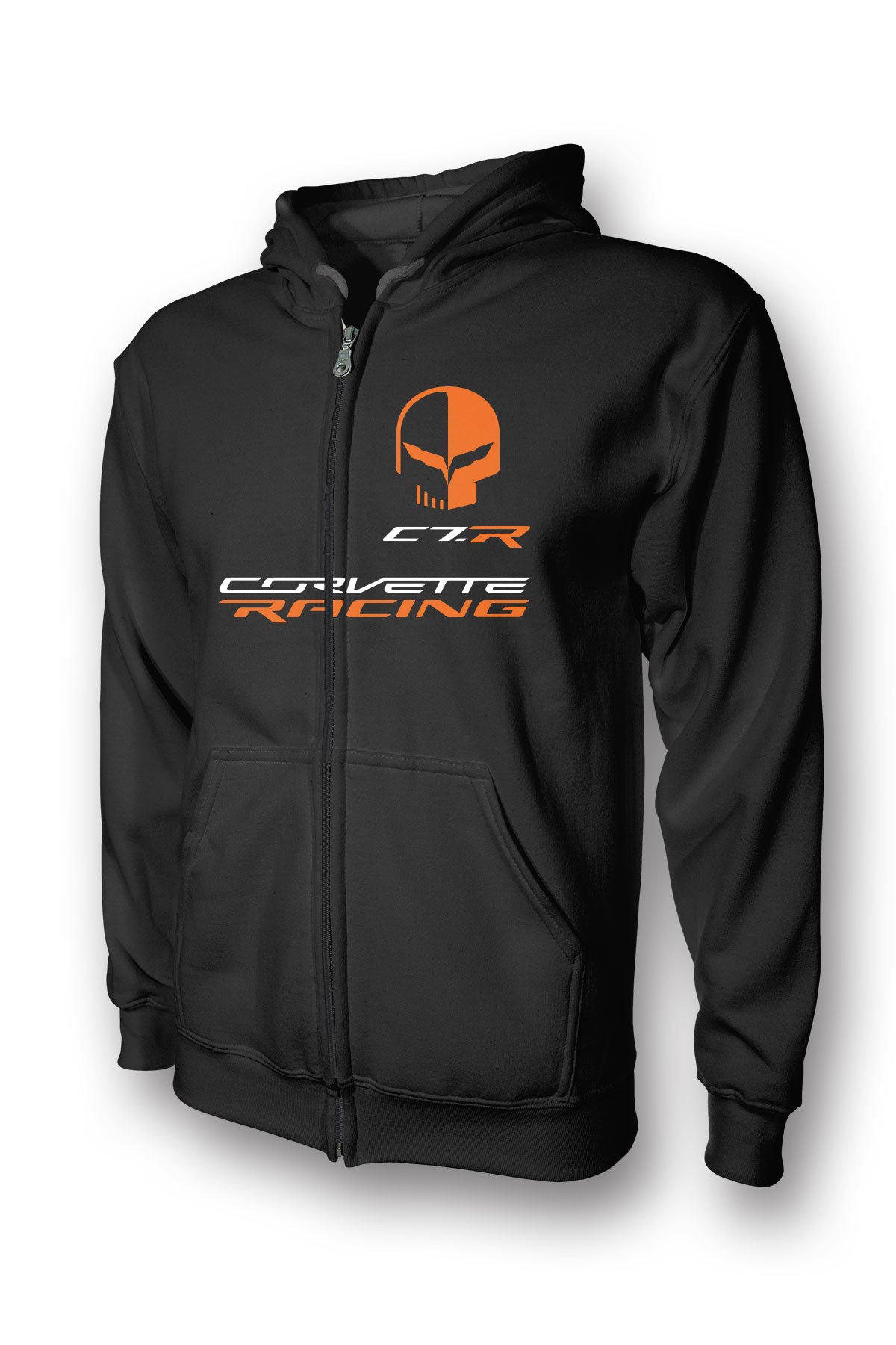Corvette Racing C7R Jake Skull Full Zip Hoodie