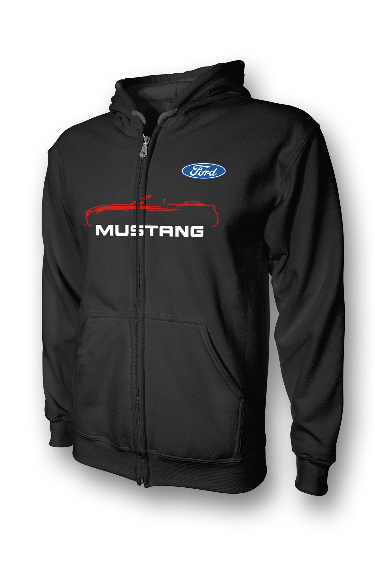 Ford Mustang Convertible Full Zip Hoodie