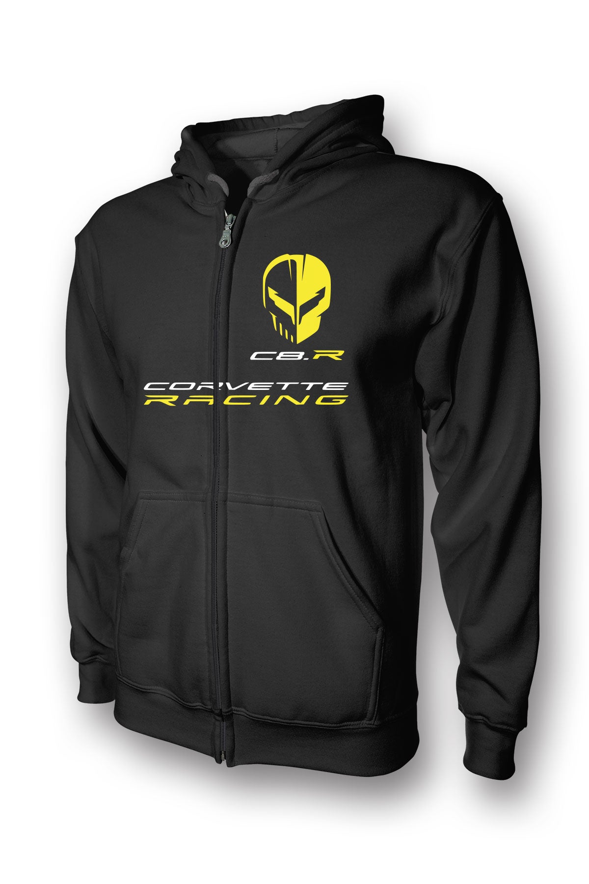 Corvette Racing C8R Jake Skull Full Zip Hoodie