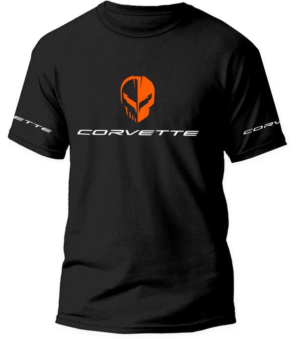 Corvette C8 R Jake Skull T-shirt