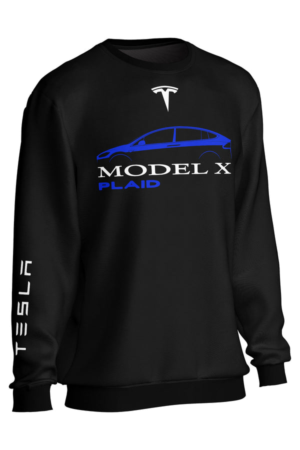 Tesla Model X Plaid Sweatshirt