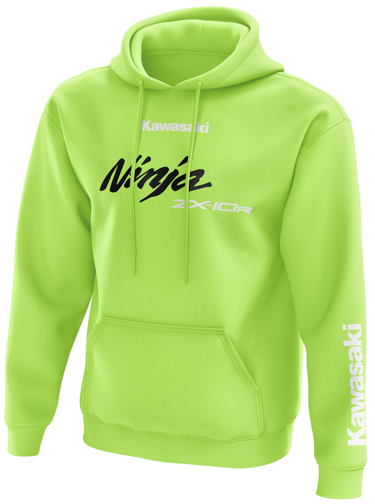 Kawasaki Ninja ZX 10R Hoodie | Kawasaki Motorcycle Apparel, Jacket