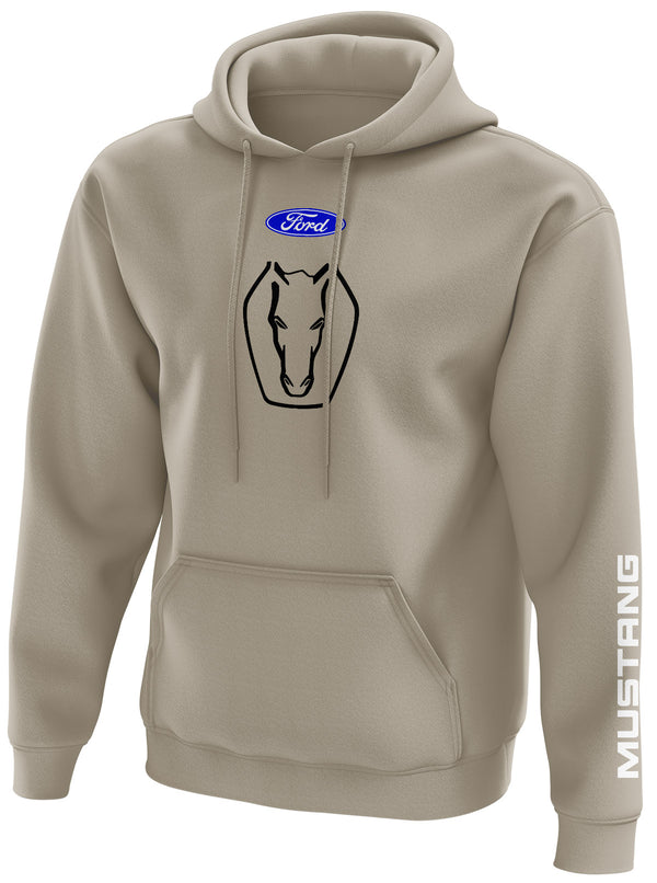 Ford New Mustang Dark Horse Logo Pullover Hoodie