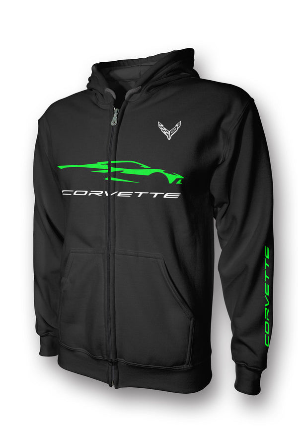 Corvette C8 Full Zip Hoodie
