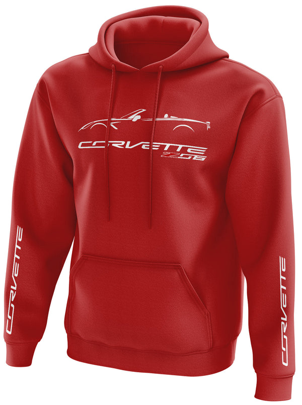 Corvette C7 Z06 Convertible Pullover Hoodie