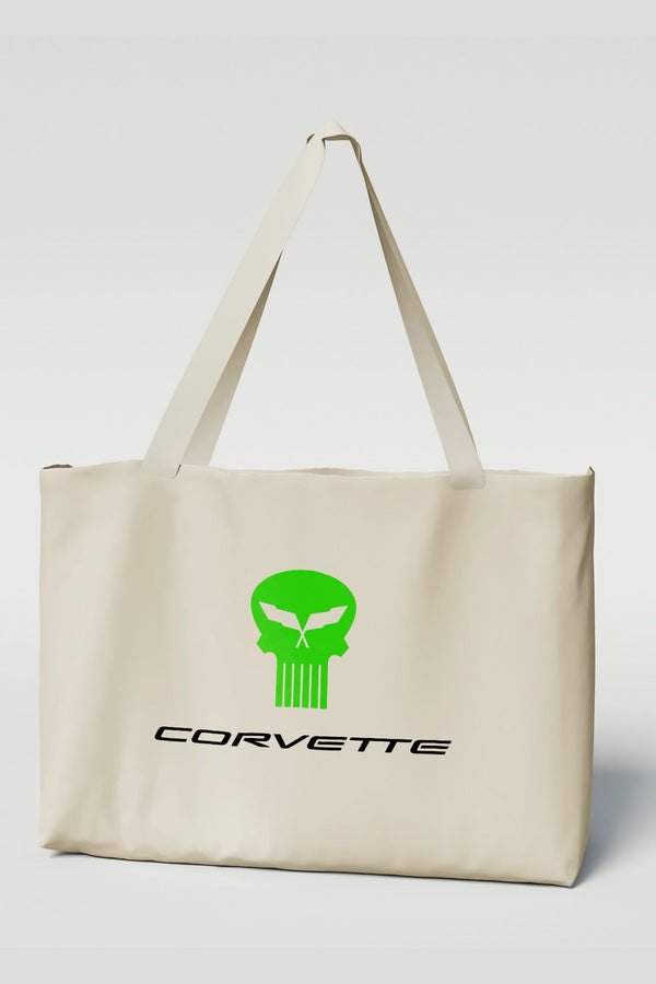 Corvette C5 Jake Skull Canvas Tote Bag