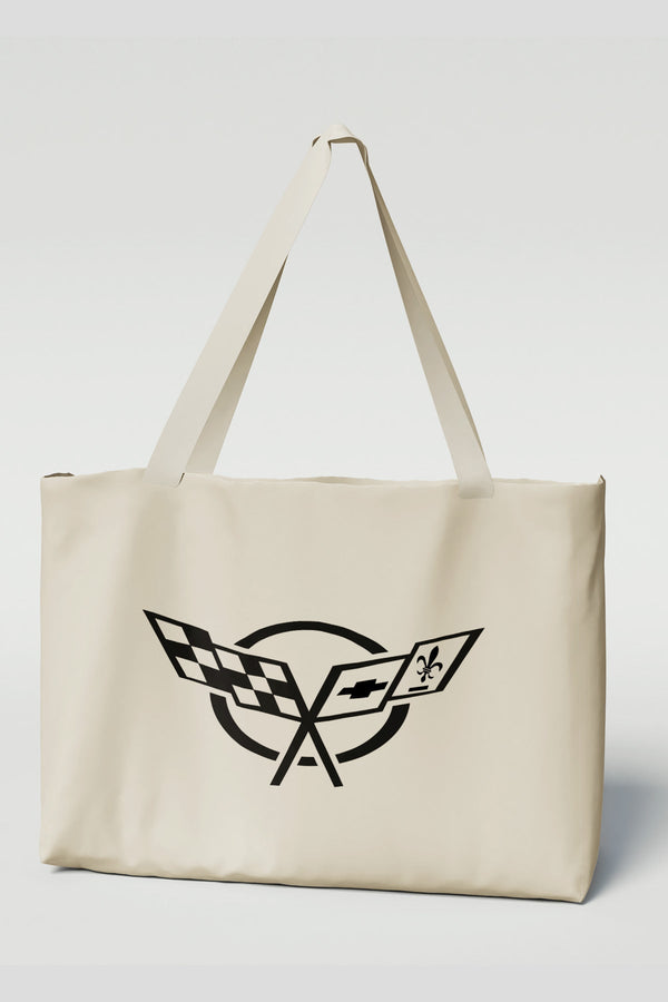 Corvette C5 Logo Canvas Tote Bag