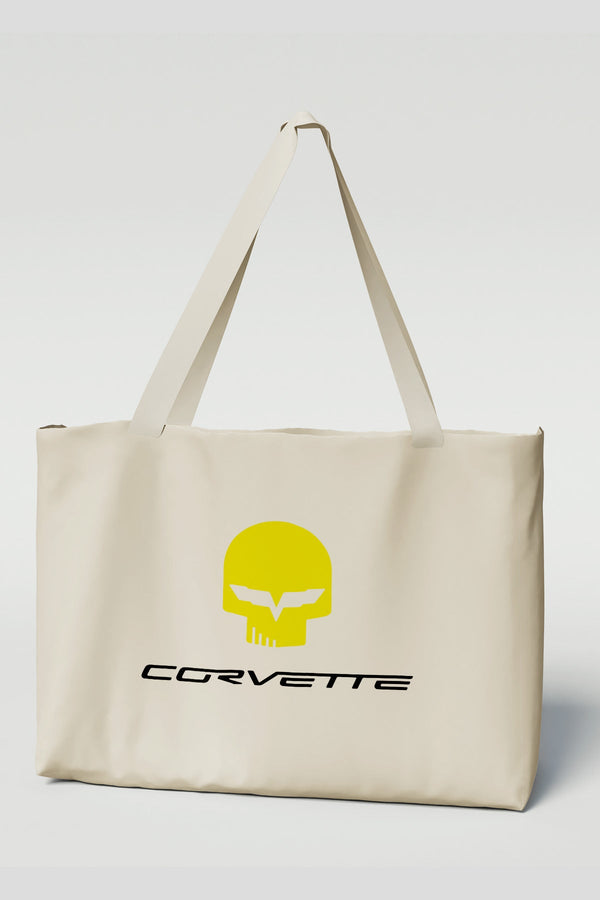 Corvette C6 Jake Skull Canvas Tote Bag