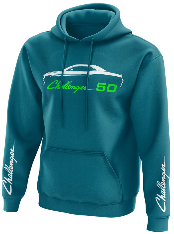 Dodge Challenger Gt 50th Anniversary Pullover Hoodie
