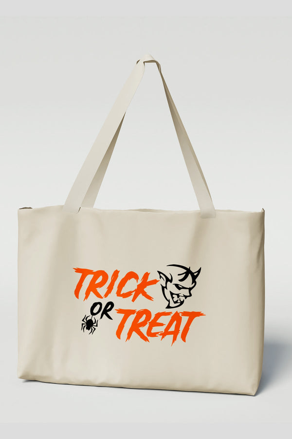 Halloween Dodge Demon Logo Canvas Tote Bag