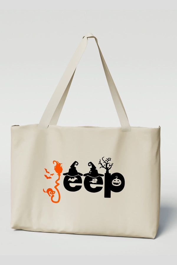 Halloween Jeep Logo Canvas Tote Bag