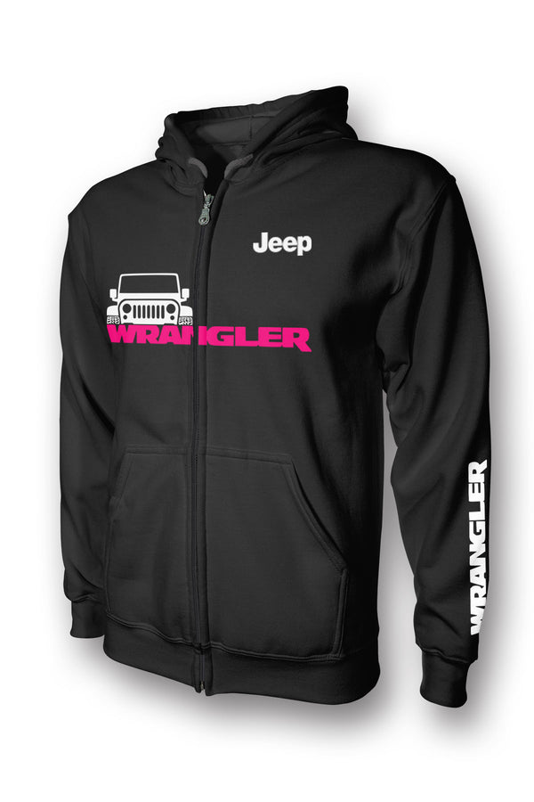 Jeep Wrangler Silhouette Full-Zip Hoodien