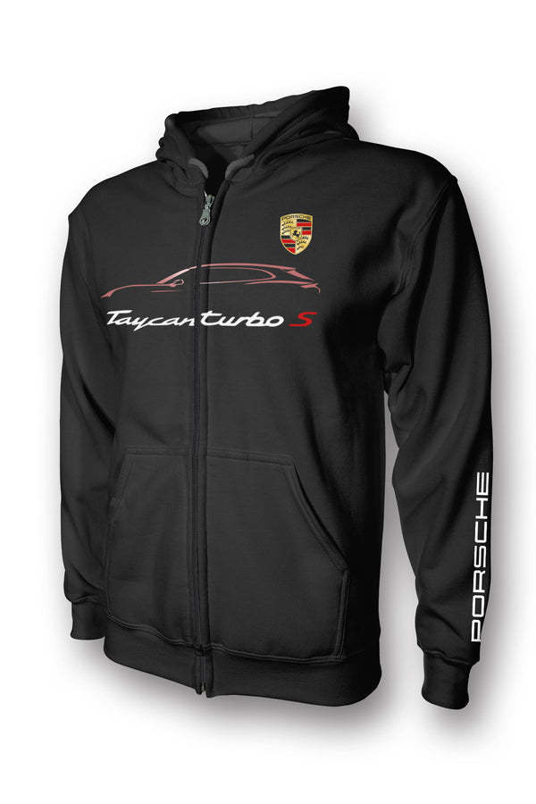 Porsche Taycan Turbo S Cross Turismo Full Zip Hoodie
