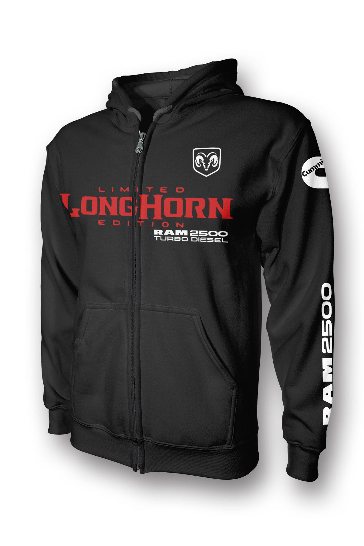 Ram Cummins Diesel 2500 Longhorn Limited Full Zip Hoodie ZEUS