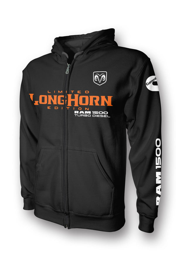 Ram Cummins Diesel 1500 Longhorn Limited Full Zip Hoodie