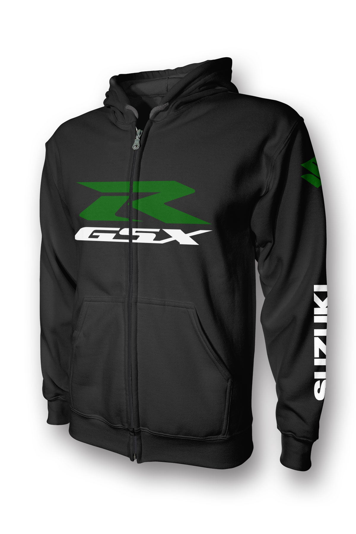 R*u様 GuruGuruHoodie Dark Green L Suzuki-GSXRl-Unisex-Full-Zip-
