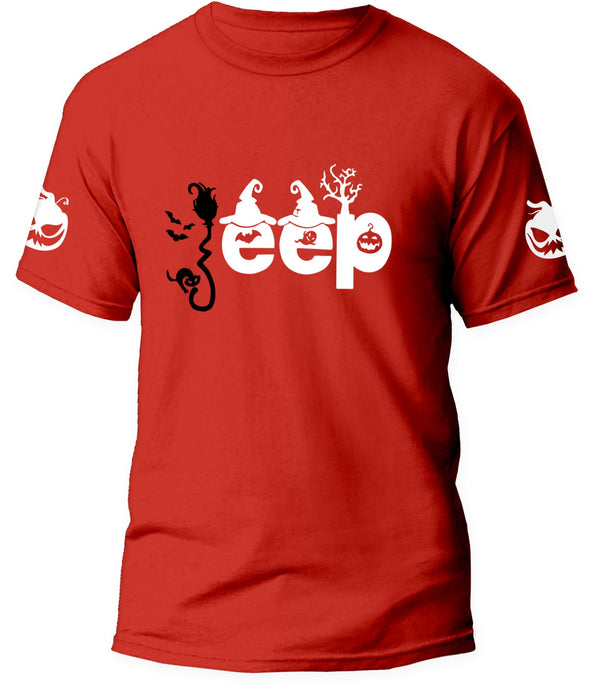 Halloween Jeep Logo Crewneck T-shirt